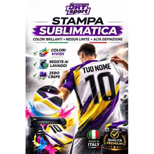 Come personalizzare online un kit calcio personalizzato sublimazione CRT Sport scegliendo colori, loghi, pattern,