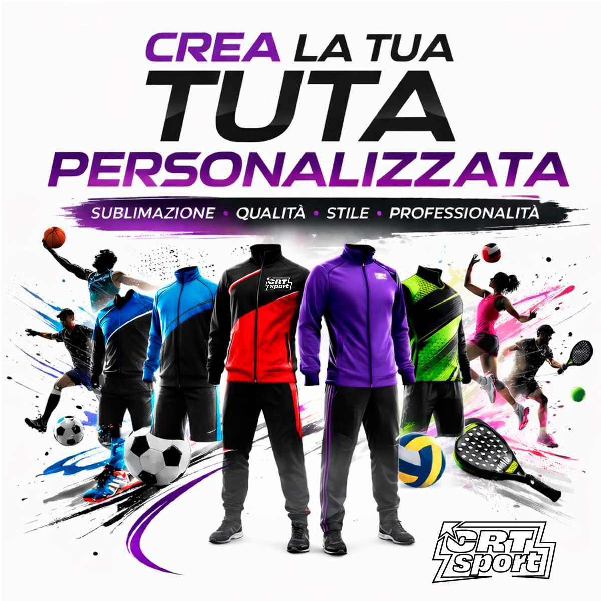 Tuta Sportiva Personalizzata – 100% Sublimatica Senza Limiti | CRT Sport