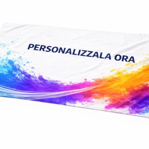 asciugamano personalizzato microfibra stampa sublimatica