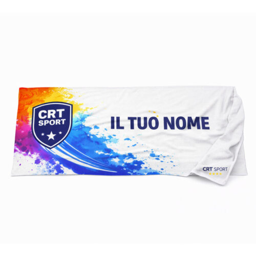 asciugamano personalizzato microfibra stampa sublimatica