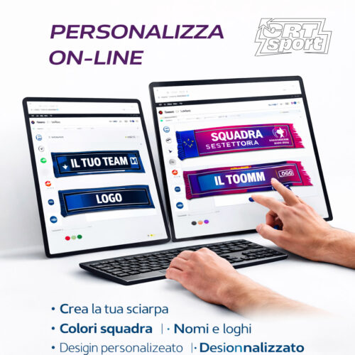 sciarpa tifoso personalizzata sublimazione