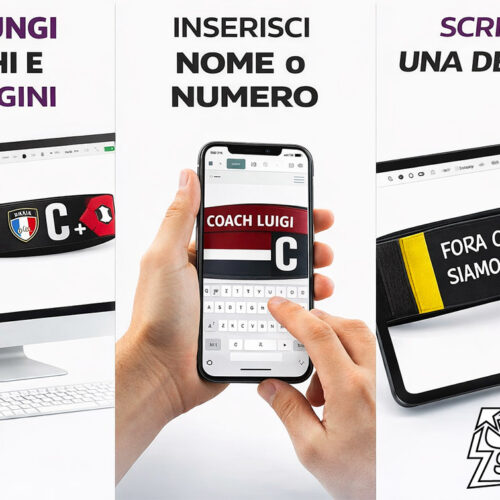 fascia capitano personalizzata guida on line